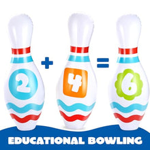Load image into Gallery viewer, Giant Inflatable Bowling Set – Jumbo Party Game for Kids &amp; Adults
