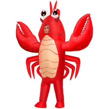 Load image into Gallery viewer, Inflatable Lobster Costume – Funny Blow-Up Adult Halloween Suit
