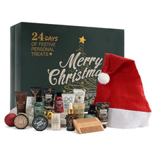 Load image into Gallery viewer, Men's Grooming Advent Calendar – 24-Day Beard &amp; Body Care Set
