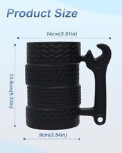 Load image into Gallery viewer, Tire Coffee Mug – Novelty Cup with Wrench Handle for Car Lovers
