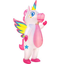 Load image into Gallery viewer, Inflatable Unicorn Costume – Funny Blow-Up Adult Halloween Suit
