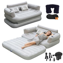 Load image into Gallery viewer, Inflatable Sofa Bed – Convertible Air Couch with Pump &amp; Pillows
