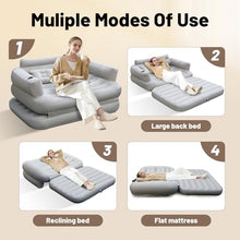 Load image into Gallery viewer, Inflatable Sofa Bed – Convertible Air Couch with Pump &amp; Pillows
