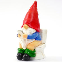 Load image into Gallery viewer, Generic Drunk Gnome on a Throne Statue – Funny Novelty Lawn &amp; Planter Ornament
