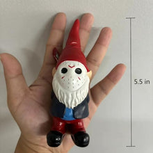 Load image into Gallery viewer, Red Spooky Halloween Gnome Figurine – 5-Inch Cement Outdoor Lawn Accent
