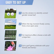 Load image into Gallery viewer, Gender Reveal Golf Balls – Exploding Pink &amp; Blue Powder Set
