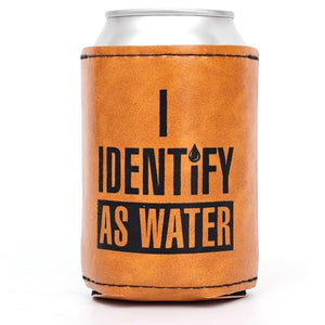 Leather Can Cooler - Unique Birthday Gift for Dad