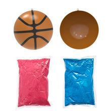 Load image into Gallery viewer, Gender Reveal Basketball – Pink &amp; Blue Powder Explosion Ball
