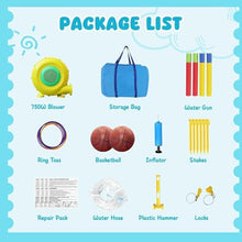 Load image into Gallery viewer, Inflatable Water Slide Bounce House – Backyard Splash Park for Kids
