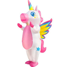 Load image into Gallery viewer, Inflatable Unicorn Costume – Funny Blow-Up Adult Halloween Suit
