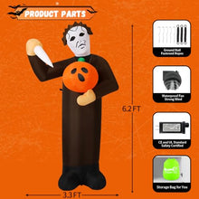 Load image into Gallery viewer, Halloween Killer Inflatable – Spooky LED Yard Decoration
