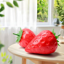 Load image into Gallery viewer, Oversized 13-Inch Artificial Giant Strawberry – Realistic Hard PVC Fruit Display Prop
