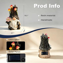 Load image into Gallery viewer, Lighted Mushroom Solar Garden Gnome – Waterproof Outdoor Yard LED Statue
