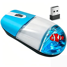 Load image into Gallery viewer, Aqua Wireless Mouse – Cute Floating Clownfish Water Mouse
