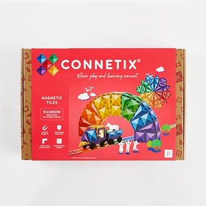Magnetic Tile Set – Rainbow Mega Pack (212 Pieces)