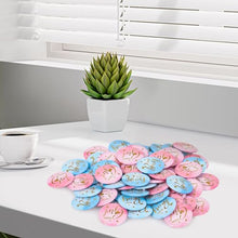 Load image into Gallery viewer, Gender Reveal Pins – 60 "Team Boy" &amp; "Team Girl" Button Badges
