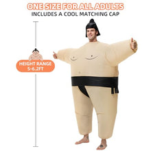 Load image into Gallery viewer, Inflatable Sumo Costume – Funny Blow-Up Wrestler Suit for Adults
