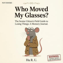 Load image into Gallery viewer, Not-Books: Who Moved My Glasses? By Hu R. U. - A Memoir of Memory Loss

