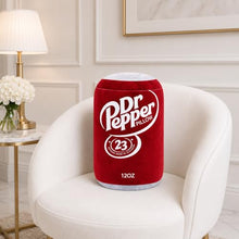 Load image into Gallery viewer, Realistic Dr Pepper Soda Can Plush Pillow – Soft Novelty Food Throw Cushion
