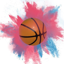 Load image into Gallery viewer, Gender Reveal Basketball – Pink &amp; Blue Powder Explosion Ball
