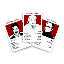 Load image into Gallery viewer, Dictator Trumps Card Game - Fun Strategy with Dark Humor
