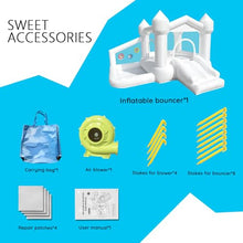 Load image into Gallery viewer, Kids Bounce House – Inflatable Bouncy Castle with Slide &amp; Hoop
