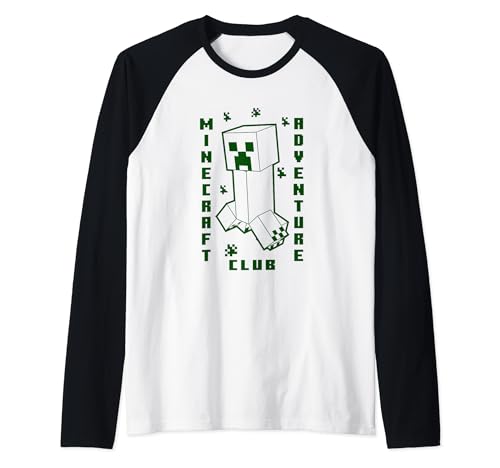 Minecraft Creeper Baseball Tee - Gifteee - Unique Gifts | Cool Gift Ideas for Kids, Men and Women