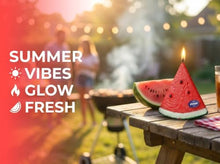 Load image into Gallery viewer, Watermelon Wedge Scented Soy Candle – Clean Burning Summer Decor Candle
