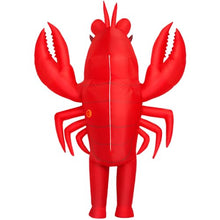 Load image into Gallery viewer, Inflatable Lobster Costume – Funny Blow-Up Adult Halloween Suit
