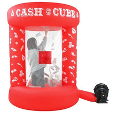 Load image into Gallery viewer, Inflatable Cash Cube – Money Grab Machine Booth for Parties
