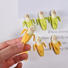 Load image into Gallery viewer, 32-Piece Yellow Banana Erasers Set – Novelty Rubber Pencil Erasers for Kids
