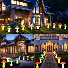Load image into Gallery viewer, Viewpick 8-Pack Cracked Glass Solar Mushroom Lights – Multi-Color Outdoor Garden Gnome Friendly
