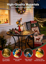 Load image into Gallery viewer, Brightown Solar Red &amp; White Christmas Gnome Light – Waterproof Indoor &amp; Outdoor Decor
