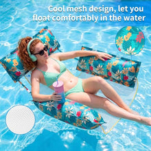 Load image into Gallery viewer, Mesh Pool Floats 2-Pack – Inflatable Loungers for Adults
