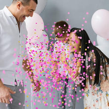 Load image into Gallery viewer, Gender Reveal Confetti Balloons – Black Pop-to-Reveal Kit
