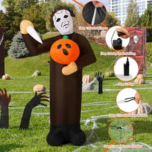 Load image into Gallery viewer, Halloween Killer Inflatable – Spooky LED Yard Decoration
