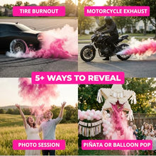 Load image into Gallery viewer, Gender Reveal Burnout Powder – Blackout Tire Burnout Color Bags
