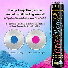 Load image into Gallery viewer, Gender Reveal Confetti Cannons – Pink Powder &amp; Confetti Poppers
