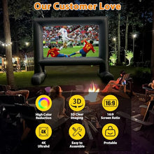Load image into Gallery viewer, Inflatable Movie Screen – Outdoor Projector Screen with Blower

