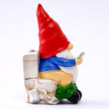 Load image into Gallery viewer, Generic Drunk Gnome on a Throne Statue – Funny Novelty Lawn &amp; Planter Ornament

