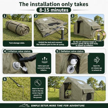 Load image into Gallery viewer, Inflatable Camping Tent – 4-6 Person Pop-Up Tent, No Poles
