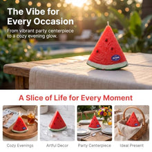 Load image into Gallery viewer, Watermelon Wedge Scented Soy Candle – Clean Burning Summer Decor Candle
