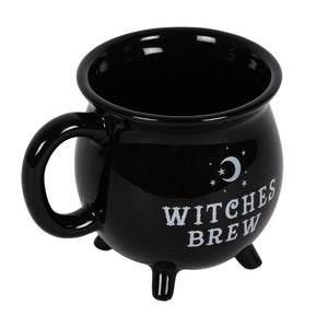 'Witches Brew' Black Ceramic Cauldron Mug