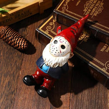 Load image into Gallery viewer, Red Spooky Halloween Gnome Figurine – 5-Inch Cement Outdoor Lawn Accent
