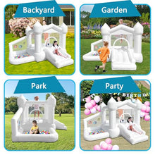 Load image into Gallery viewer, Kids Bounce House – Inflatable Bouncy Castle with Slide &amp; Hoop
