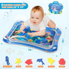 Load image into Gallery viewer, Baby Tummy Time Water Mat – Inflatable Sensory Play Mat
