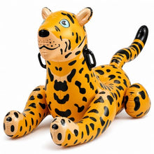 Load image into Gallery viewer, Leopard Ride-On Pool Float – Kids Inflatable Animal Float
