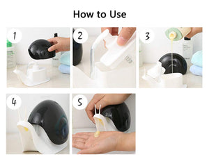 Snail Soap Dispenser – 120 ml (Brown)