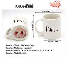 Load image into Gallery viewer, Funny Nose Mug – Novelty Ceramic Coffee Cup Gag Gift
