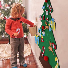 Load image into Gallery viewer, Felt Christmas Tree for Kids – 3ft DIY Wall Tree with 26 Ornaments
